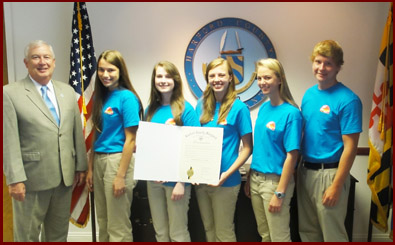 HCS Team with County Executive, David Craig